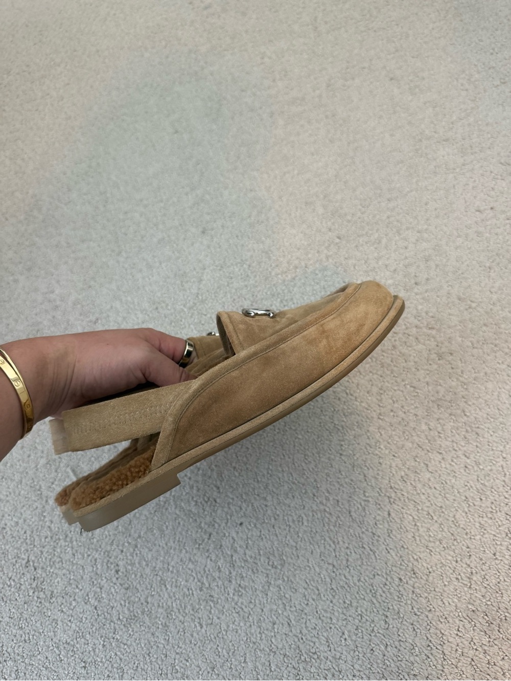 Chanel kidskin sling back loafers size 9.5 - Picture 5 of 6